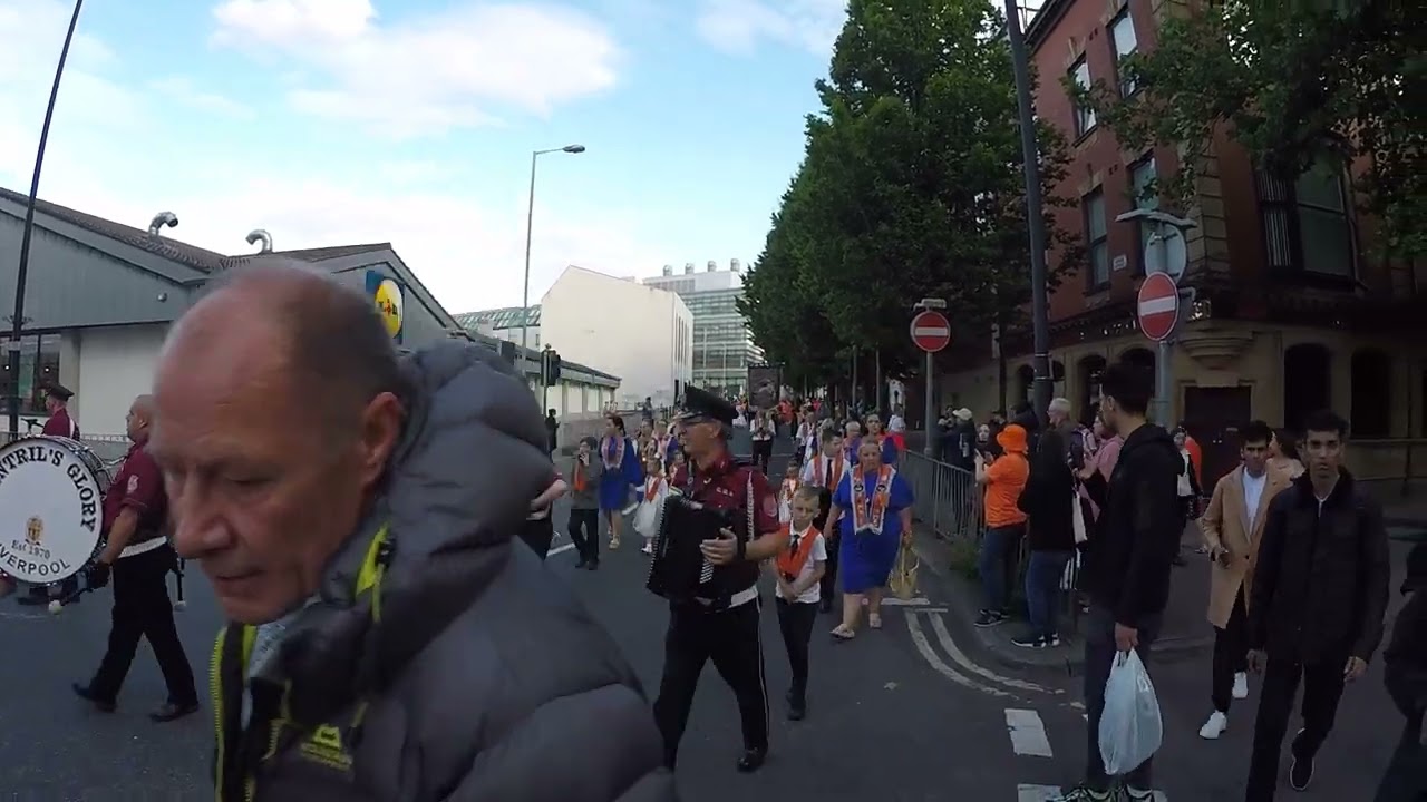12th OF JULY 2023 ORANGE LODGE PARADE LIVERPOOL COMING HOME