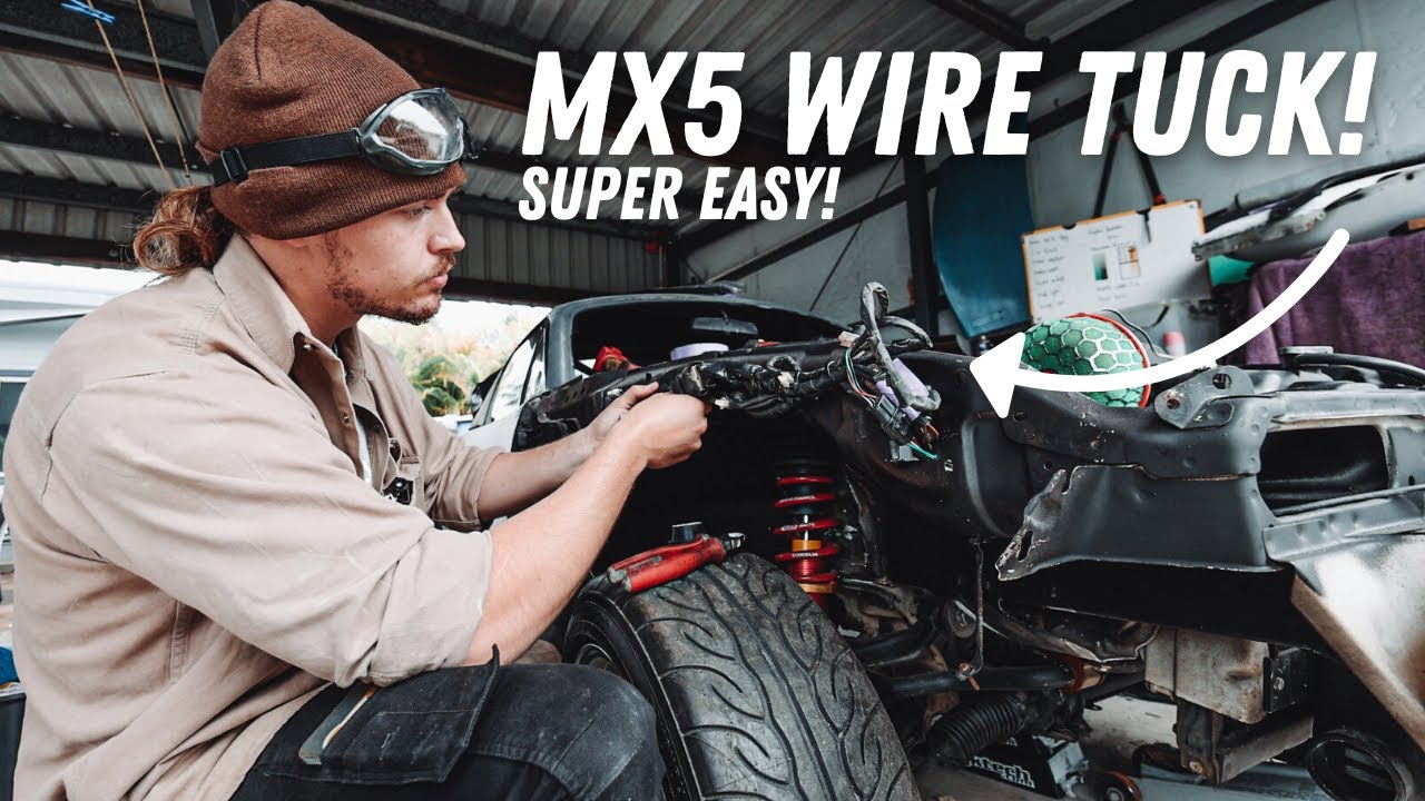 Wire Tucking My Drift Miata! Drift Mx5 Ep. 4