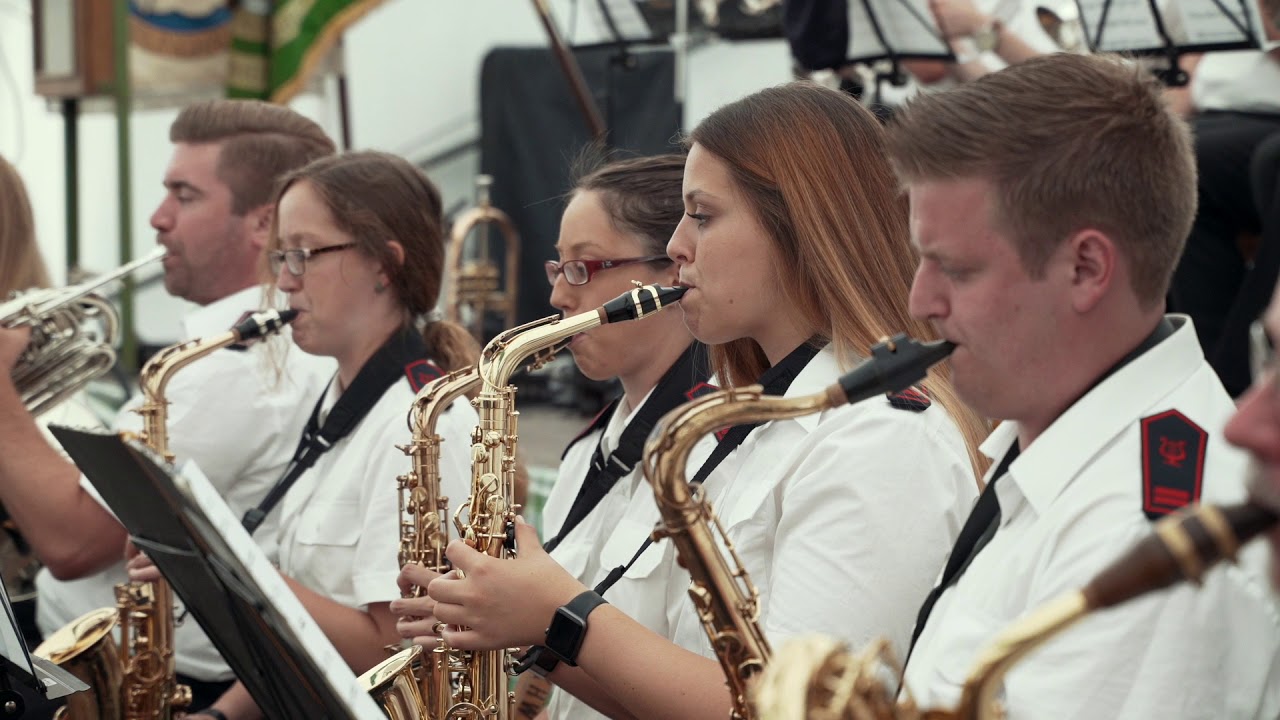 Schützenfest mit dem Musikzug der Freiwilligen Feuerwehr Olpe