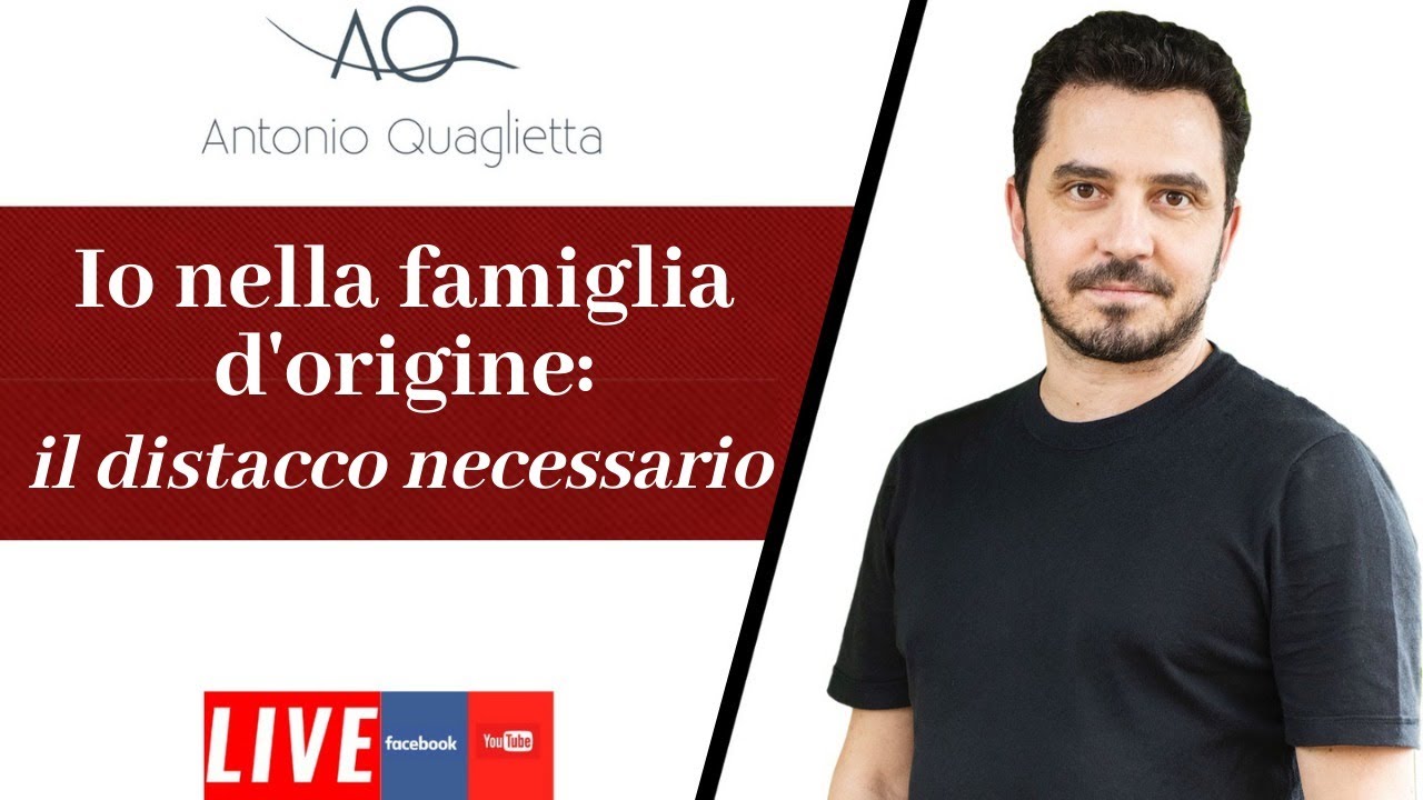 IO, nella famiglia d'origine:  il distacco necessario.