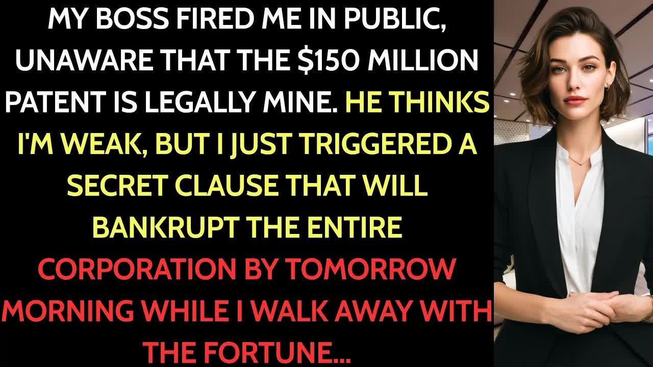 My Petty Boss Fired Me Without Knowing I Was The Brain Behind The Company’s $150 Million Patent...
