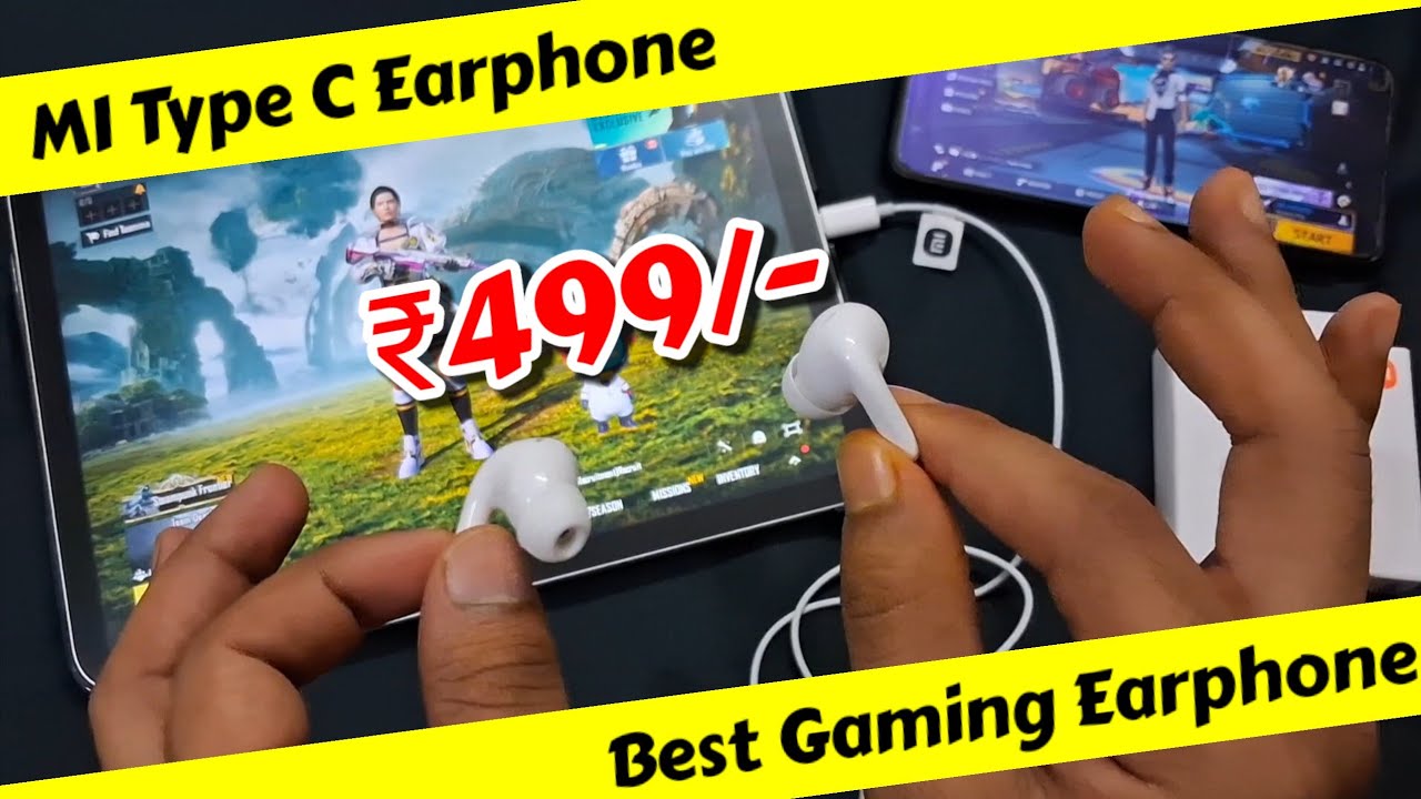 Best Type C Earphones for Gaming Under 500 || mi Type C Earphones BGMI Test || Best Gaming Earphones