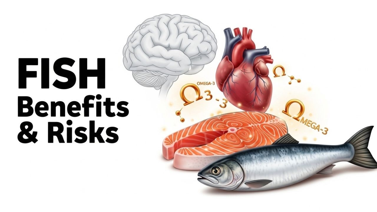 Fish Benefits & Risks Explained 🐟 | Omega-3, Heart & Brain Health