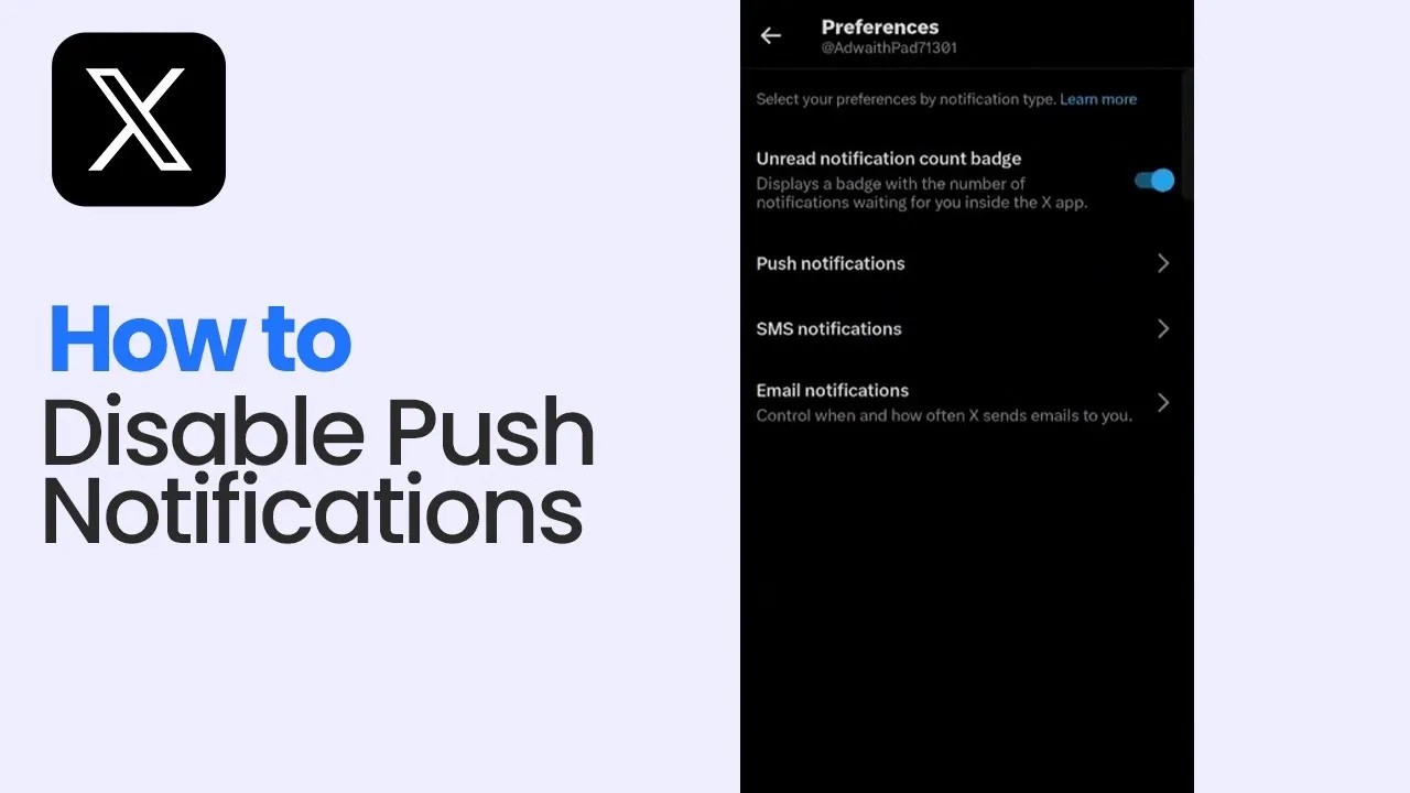 Как отключить push-уведомления в X