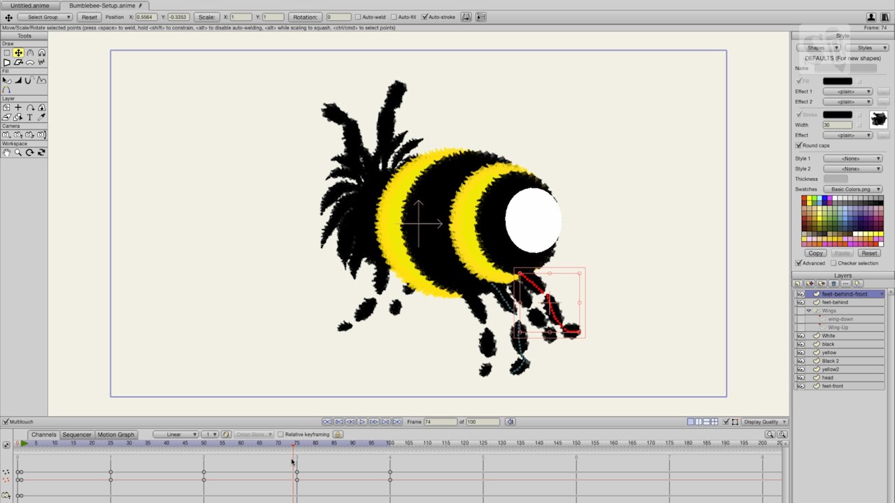 How to animate 3D in 2D with Anime Studio