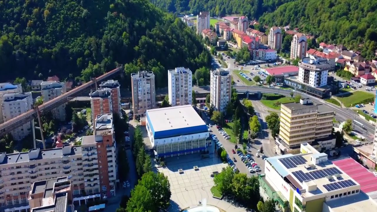 Centrul Civic Resita vazut de sus
