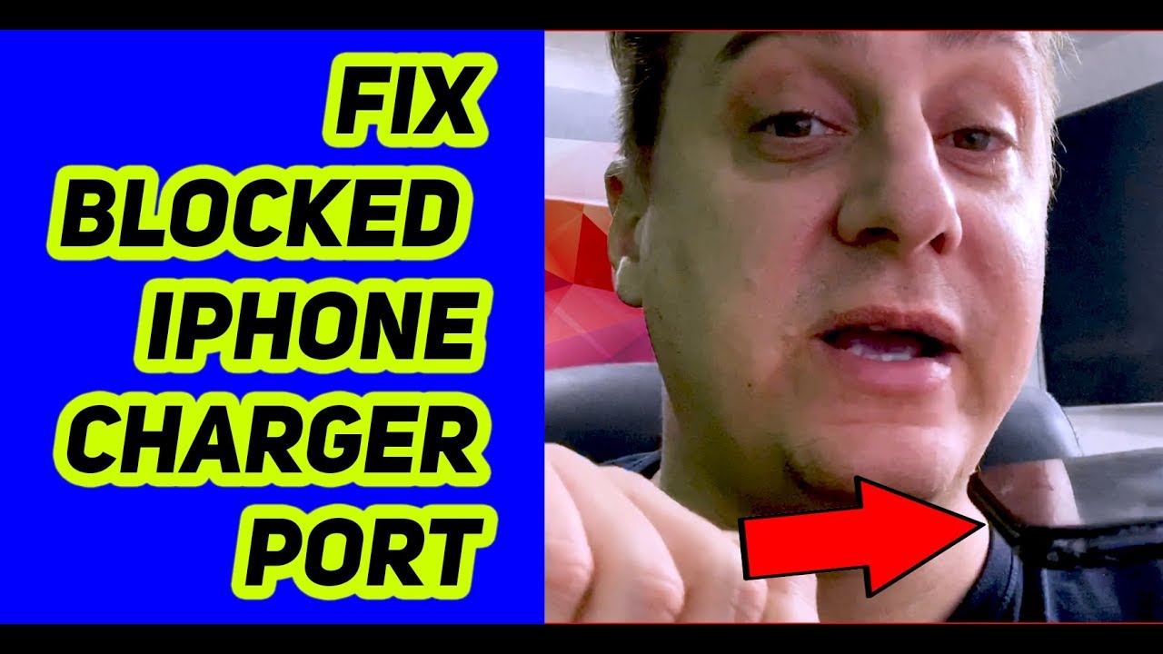 how to clean iPhone charging port - no tools required