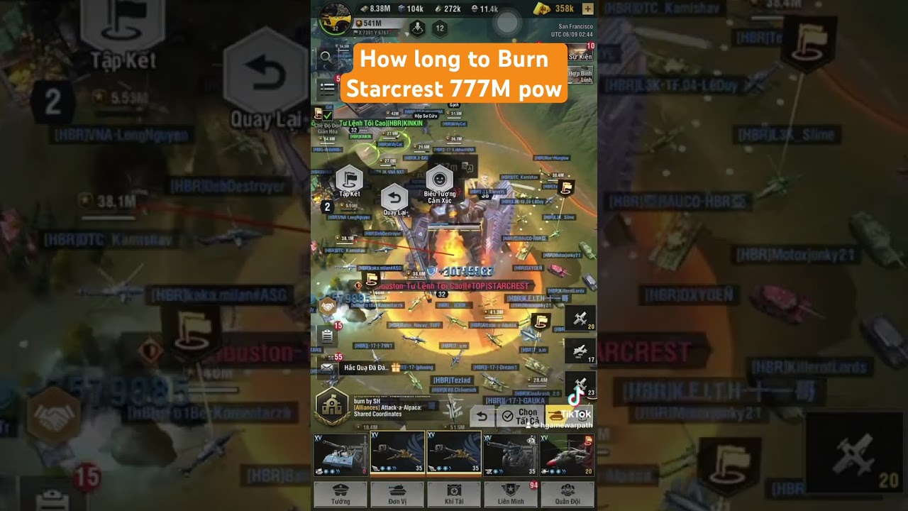 Đốt nhà của Top 1 warpath 777M power khoai thế nào 