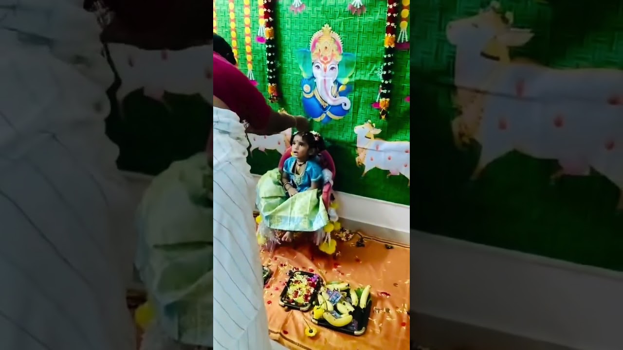 Bhogi pallu #mybaby girl 