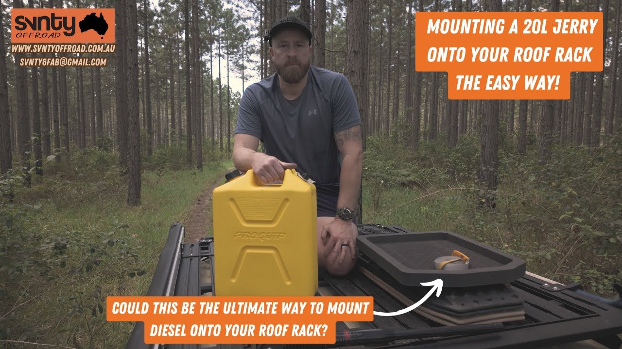 Mounting a 20L Jerry onto a Roof Rack The Easy Way