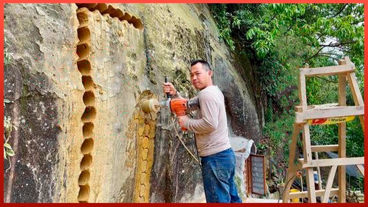 رجل يحفر حفرة في جبل ويحولها إلى شقة رائعة