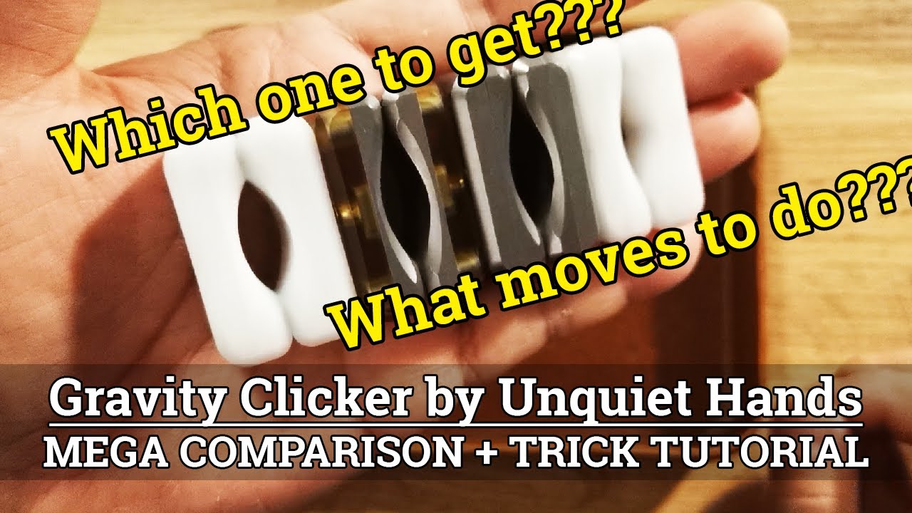 Which Gravity Clicker material is best? // COMPARISON + TRICK TUTORIAL