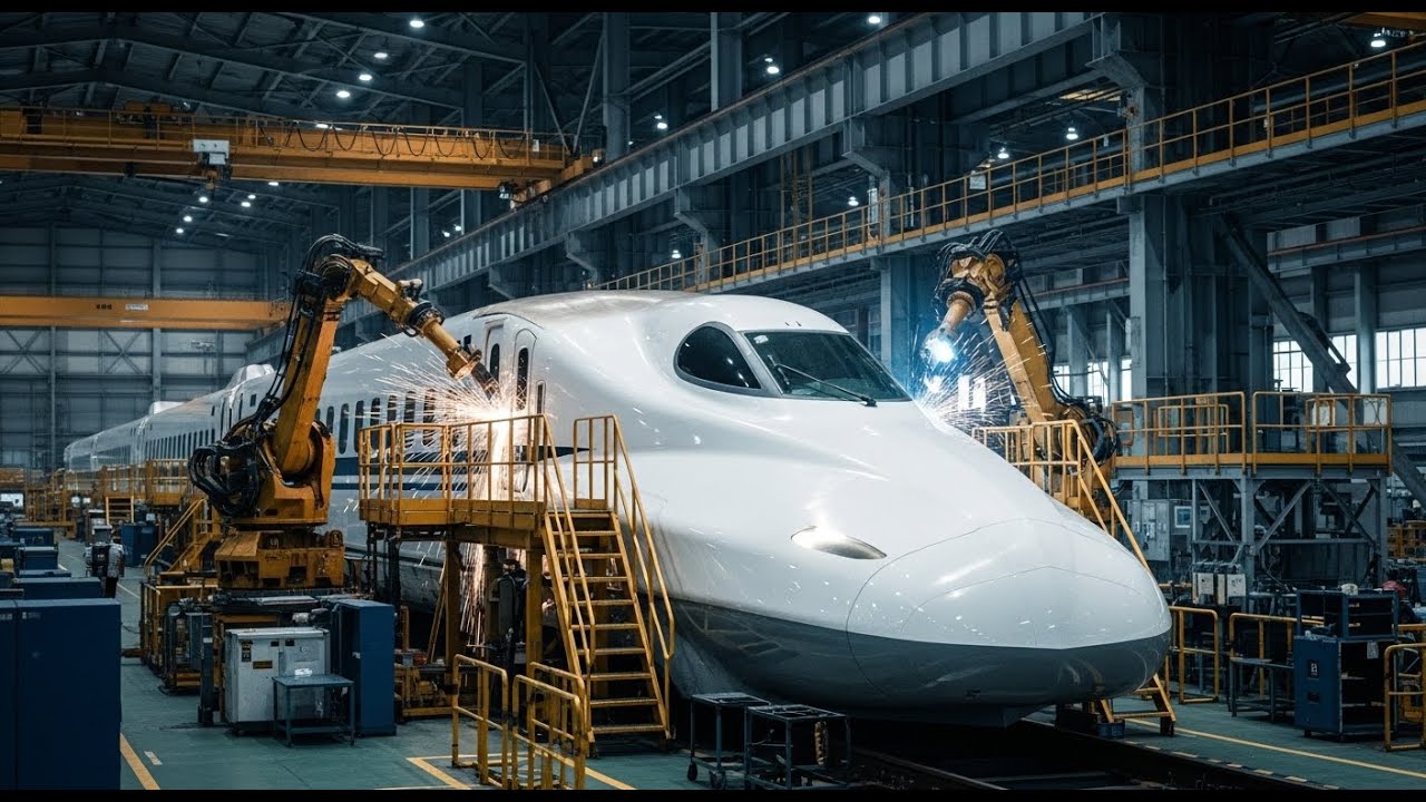 Inside Japan&rsquo;s $200M Bullet Train Factory | How the Shinkansen N700S Is Built