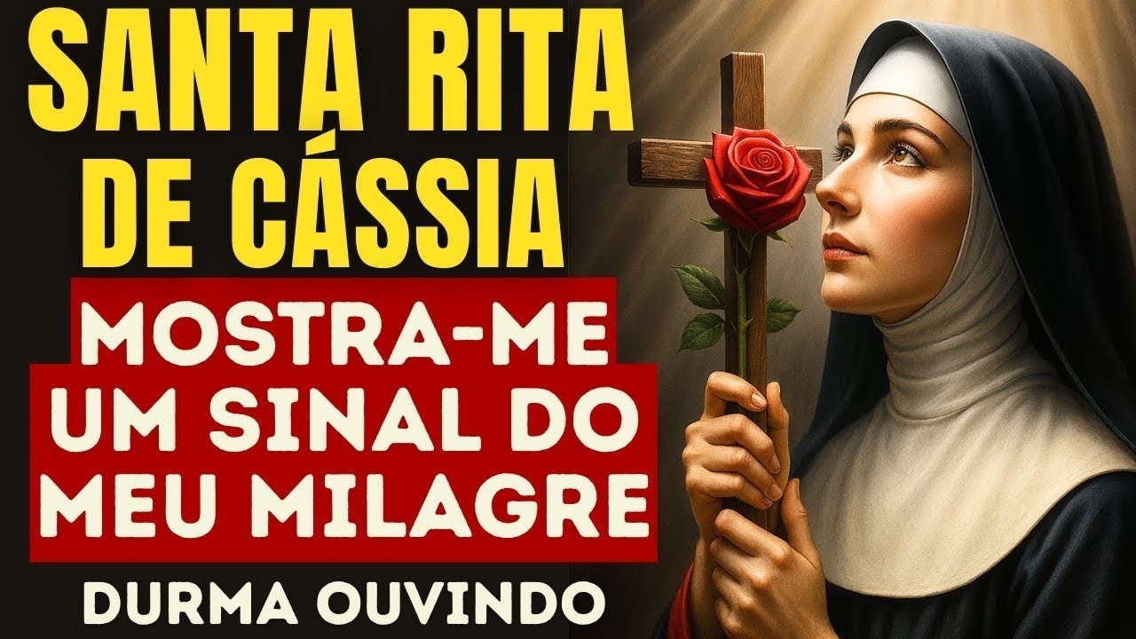 ANTES DE DORMIR REZE A SANTA RITA E ESPERE UM SINAL DO SEU MILAGRE NESSA NOITE CREIA