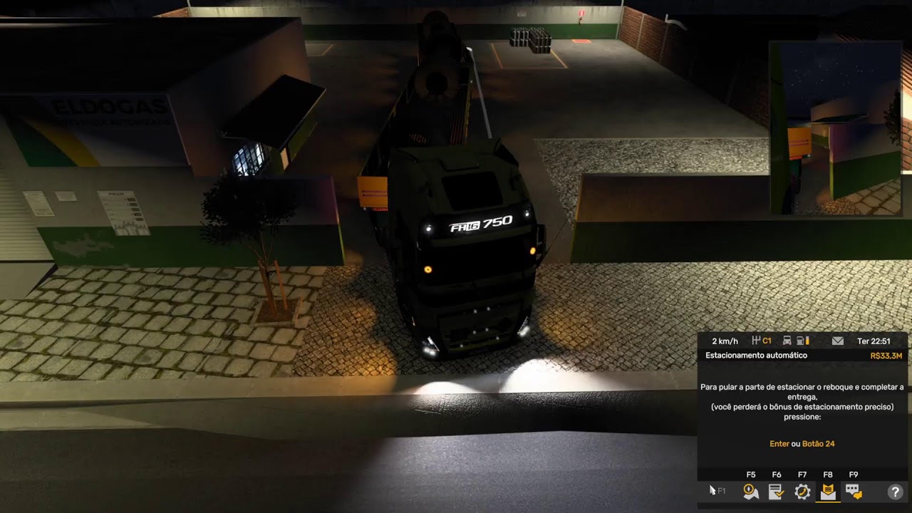ETS2 Carga: Bobinas 51t com destino para Praia Grande SP Sem LIMITE