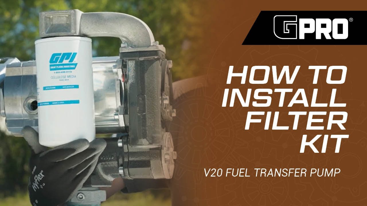 GPRO V20 Fuel Transfer Pump | GPI Filter Kit Installation