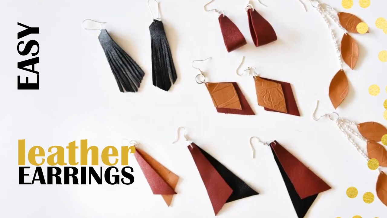 DIY | Easy Leather Earrings