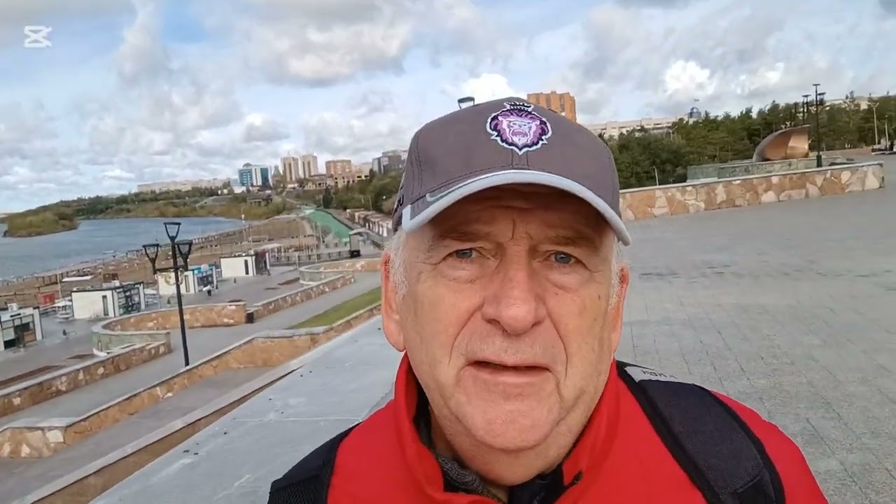 Павлодар Казахстан Центр города и Парк Победы 