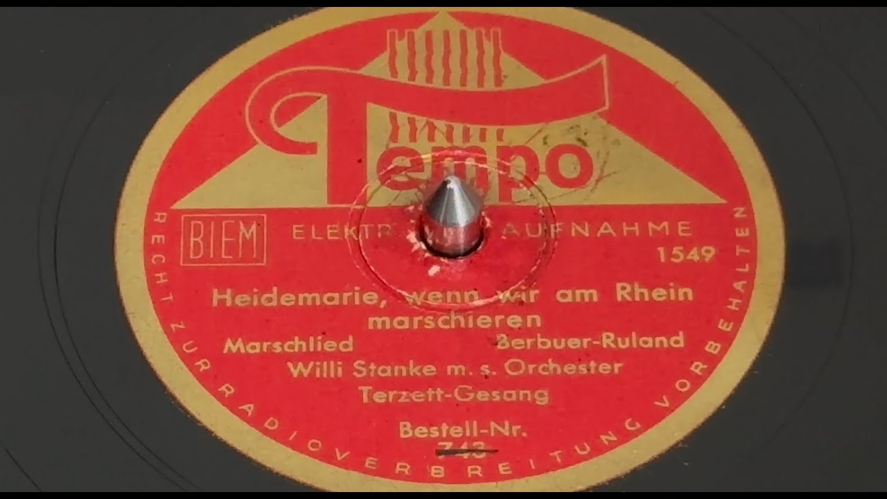 Heidemarie, wenn wir am Rhein marschieren | Willi Stanke mit seinem Orchester