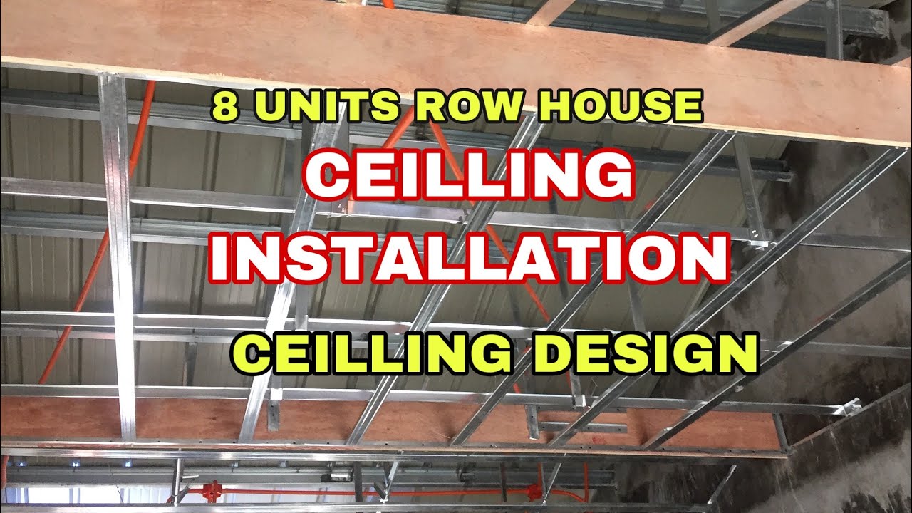 Pag gawa ng Kisame sa 8 units row house. Vigan project VIDEO#38