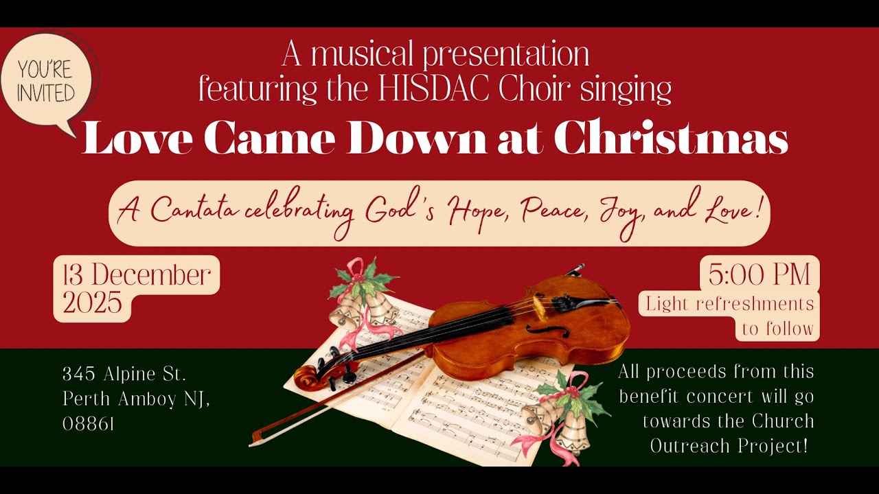 HISDAC Christmas Cantata Livestream | Saturday December 13, 2025