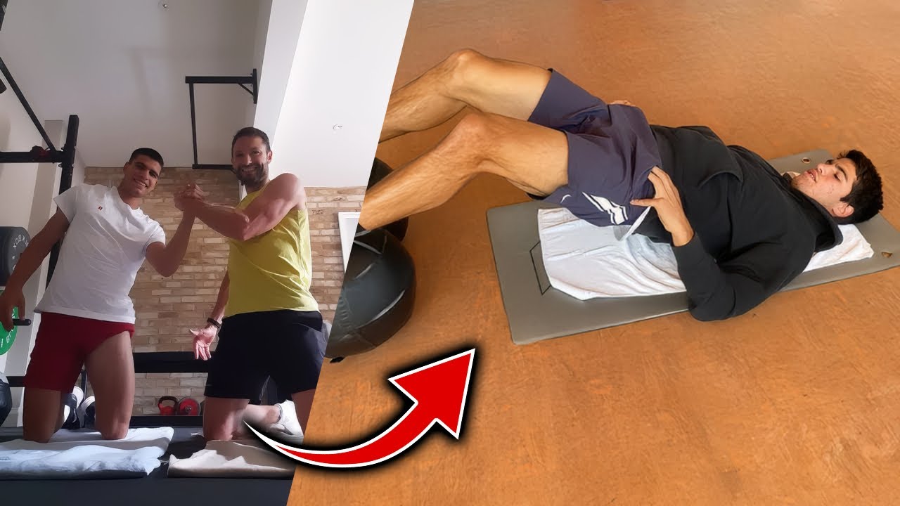 Carlos Alcaraz Tennis Gym Workout For Strength 😤 #rolandgarros