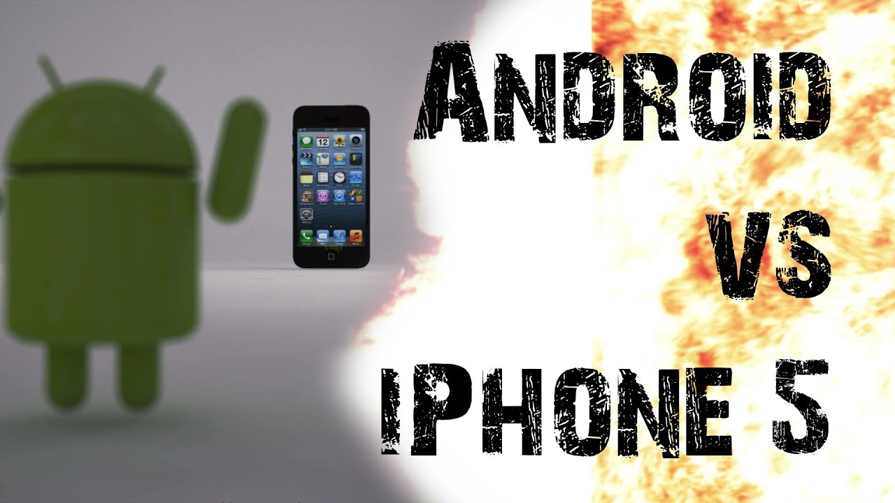 Android vs iPhone 5 Techwars - EPIC BATTLE