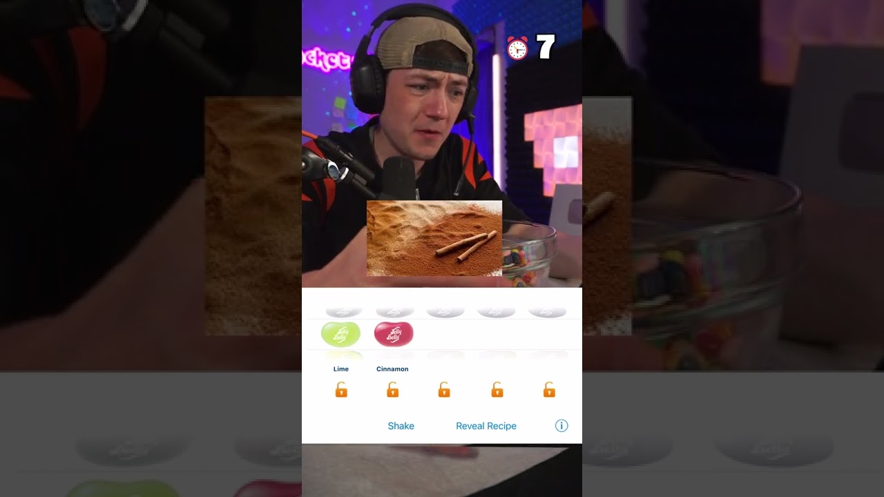 Zgaduję losowe połączenia smak&oacute;w żelk&oacute;w... tak, po tym wszystkim potrzebuję nowego krzesła lol #szorty