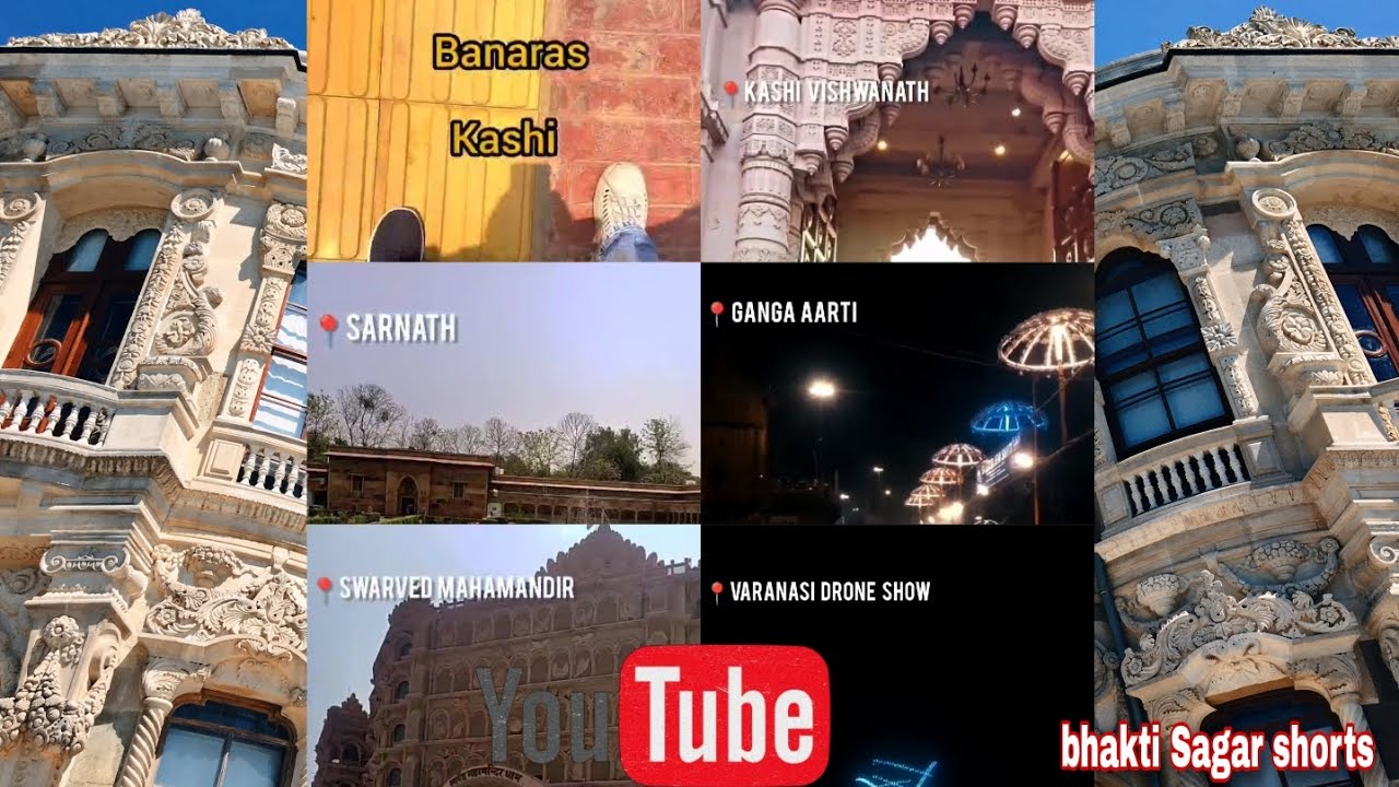 Banaras Kashi//Sarnath// Swarved maha mandir//Ganga Aarti// Varanasi drone show 😍