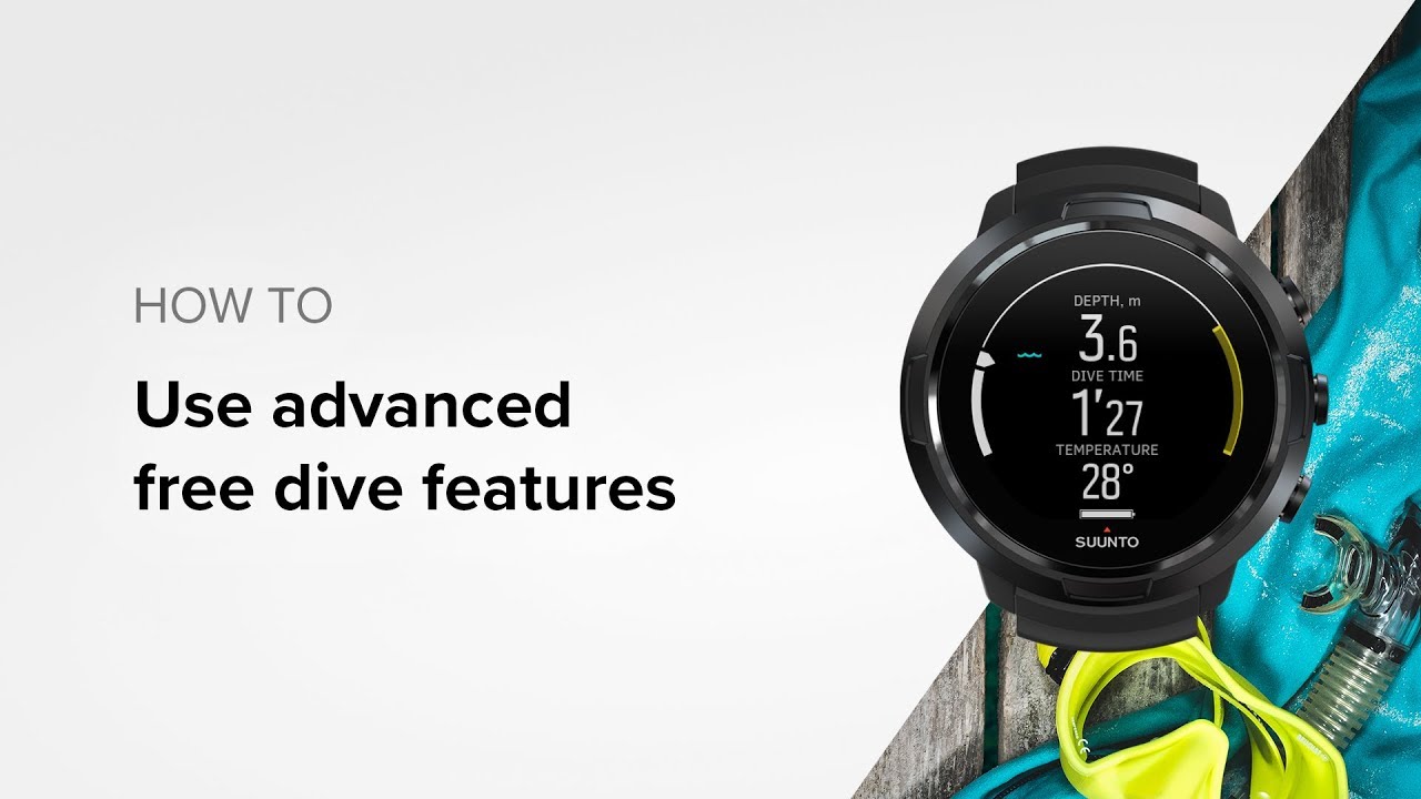 Suunto D5 - How to use advanced free dive features