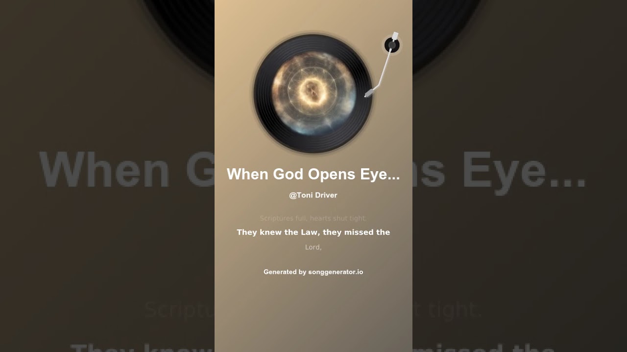 When God Opens Eyes