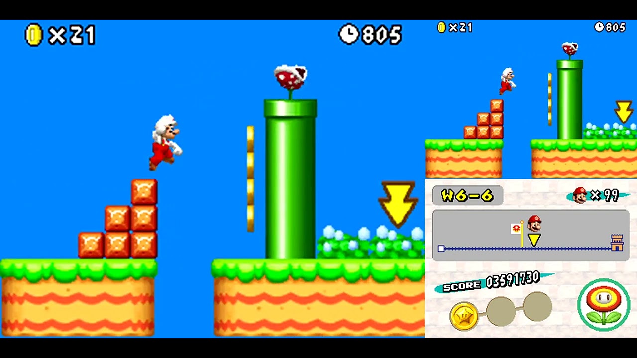 [hack 100%] New Super Mario Bros. F 6-6