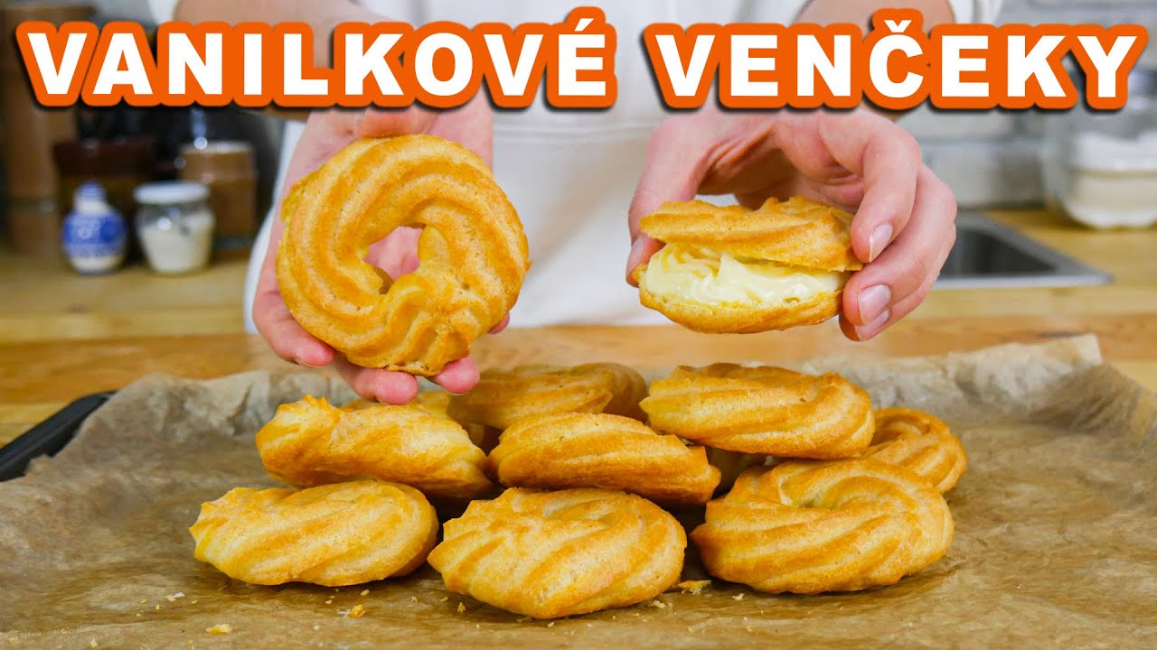 Vanilkové venčeky z odpaľovaného cesta | Viktor Nagy | recepty