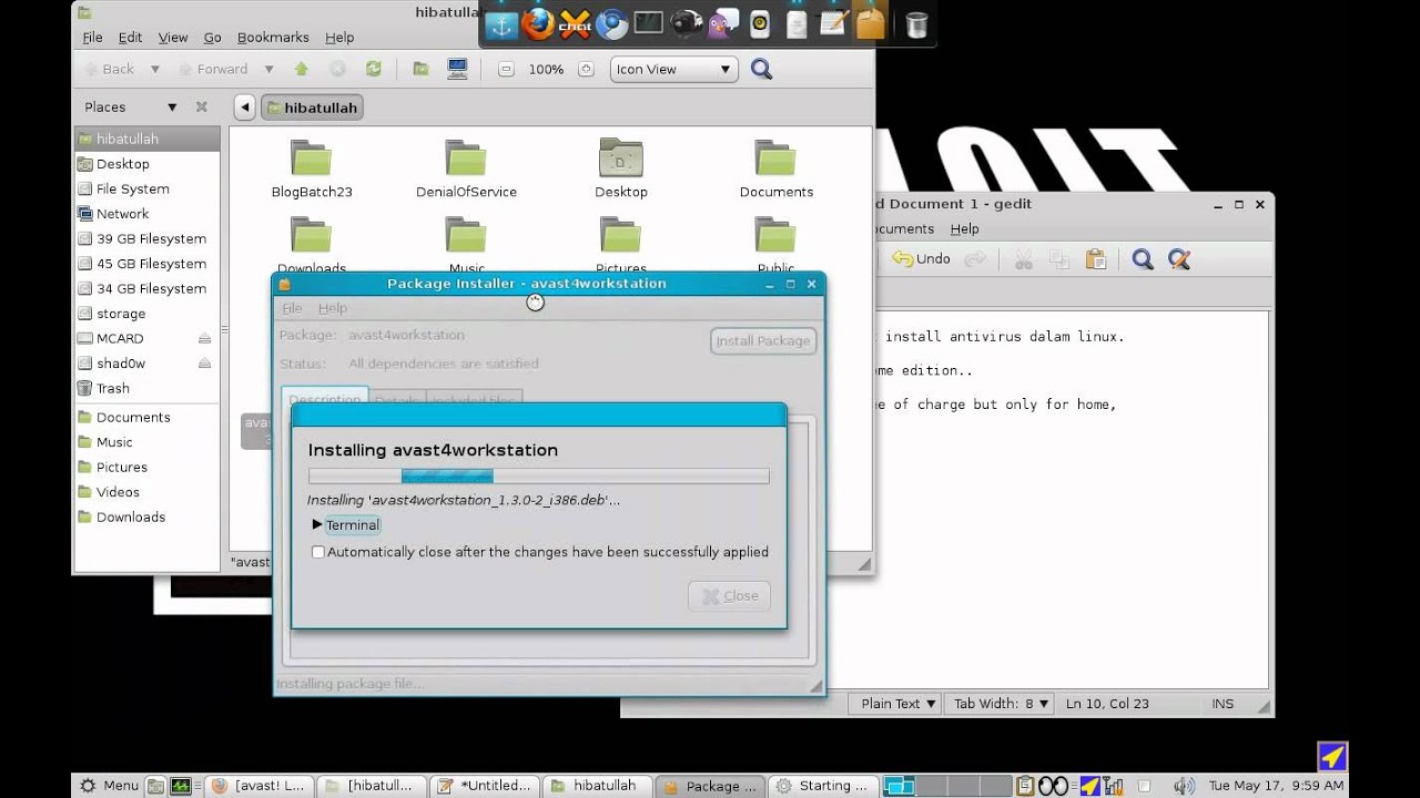 Cara Install Avast Antivirus Dalam Linux