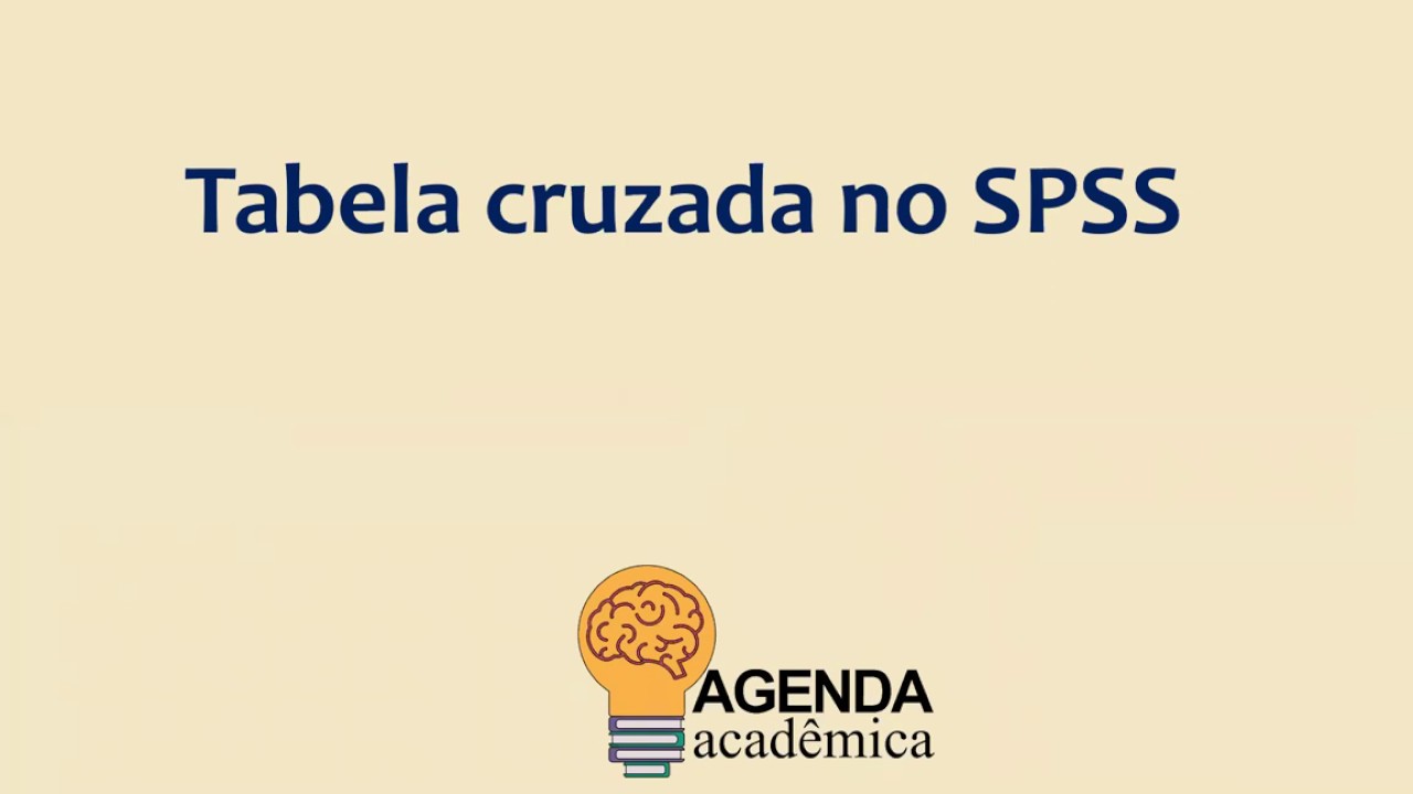 Tabela Cruzada no SPSS