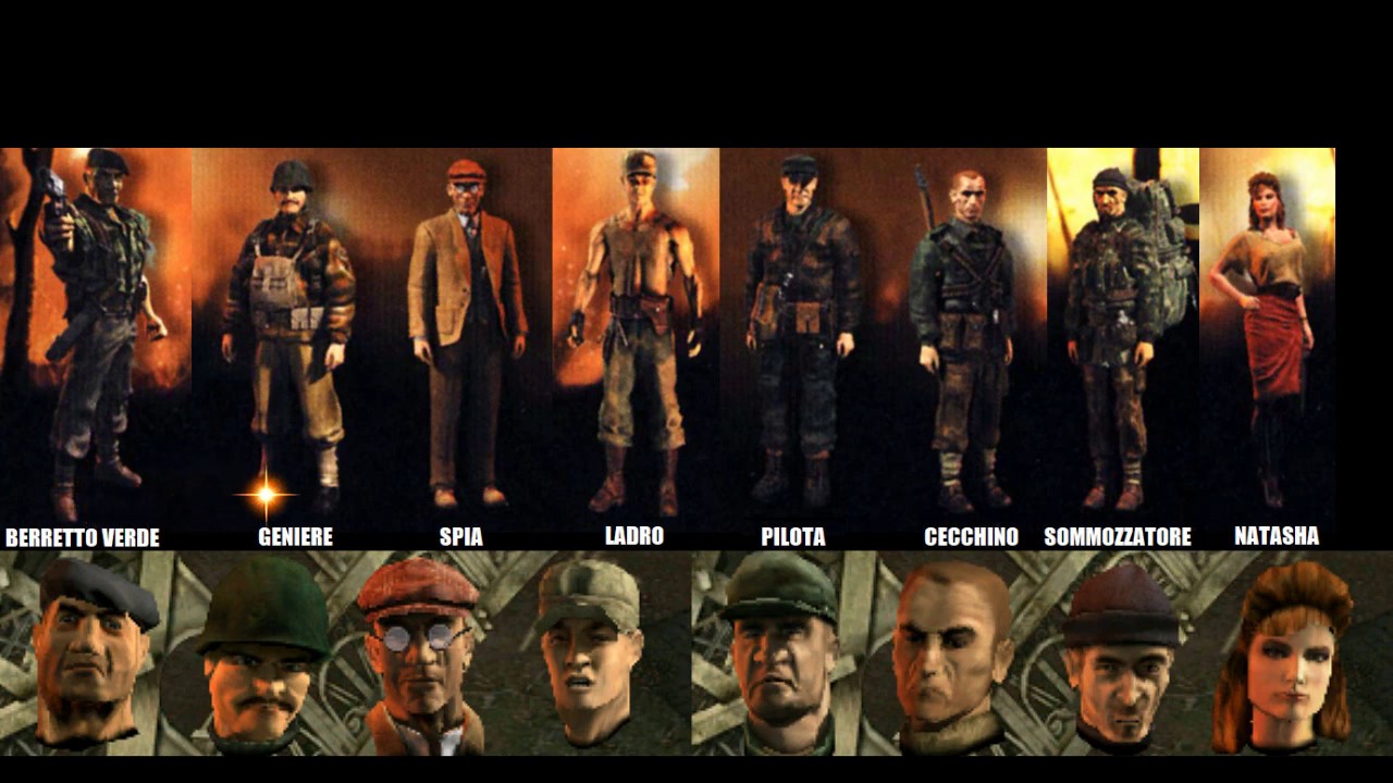 Commandos 2 Italian doppiaggio voicelines