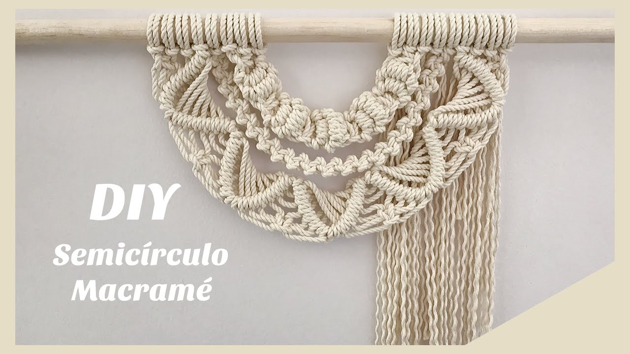 DIY Semicírculo Macrame / DIY Macrame Semicircle
