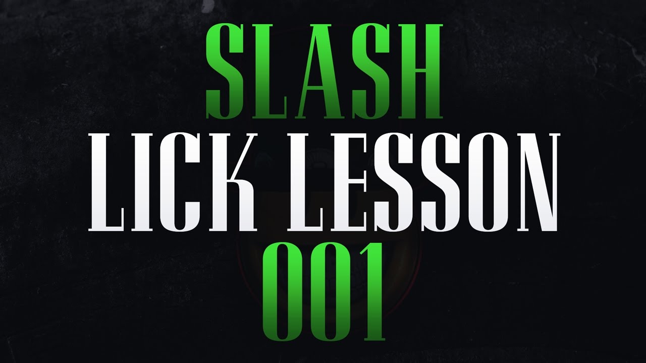 Slash Lick Lesson #001! (Rock/Blues Lick Tutorial)