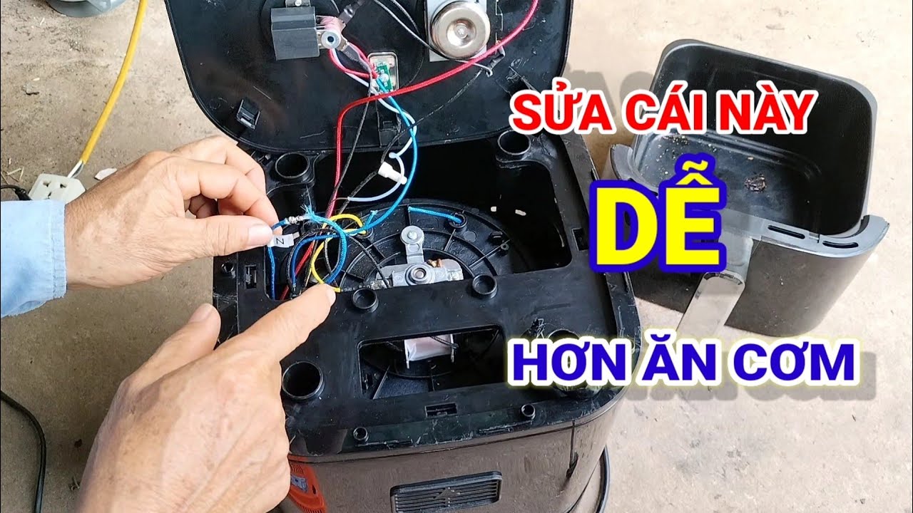 Cách sửa nồi chiên không dầu dễ như ăn cơm @nhanongtv1