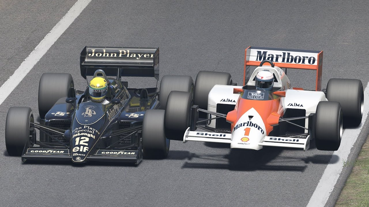 Ayrton Senna vs Alain Prost | Lotus-Renault 98T vs McLaren-TAG MP4/2C | F1 1986