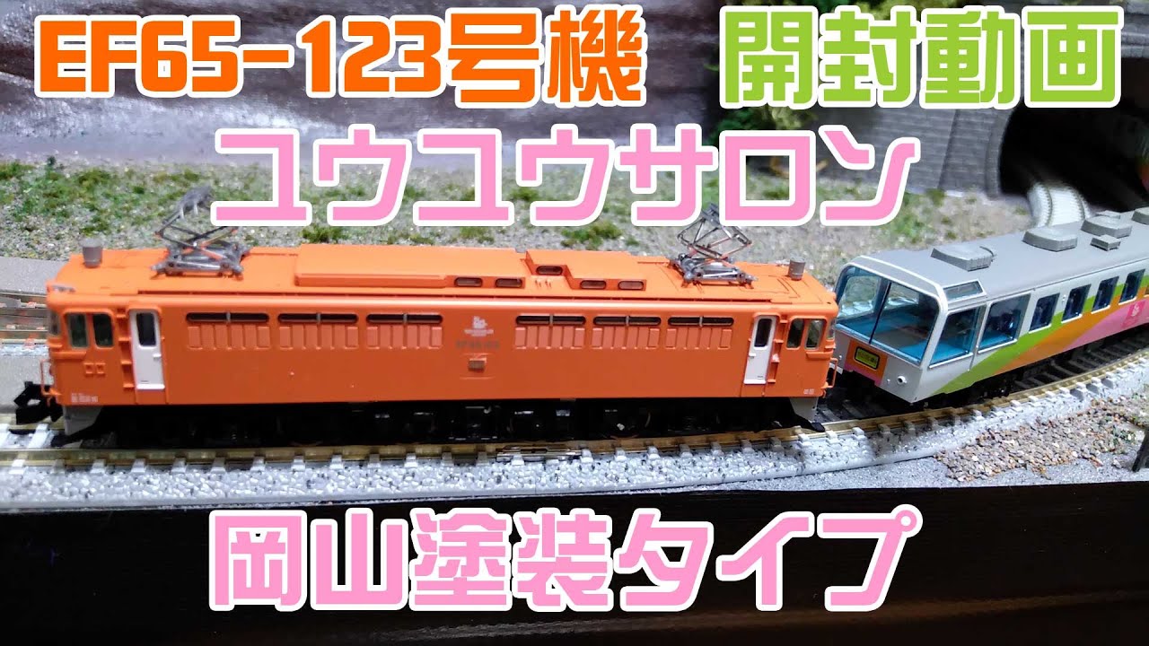Nゲージ開封動画●TOMIX EF65-123号機・ユウユウサロン岡山塗装タイプ●動画内でトミーテック商品を最大4割引きで入手する方法を伝授いたします　アカウント移動