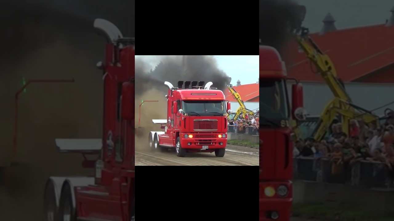 V24 Detroit Diesel Pulling Truck Mario Racicot  #truck  #diesel  #automobile  #asttq  #racing