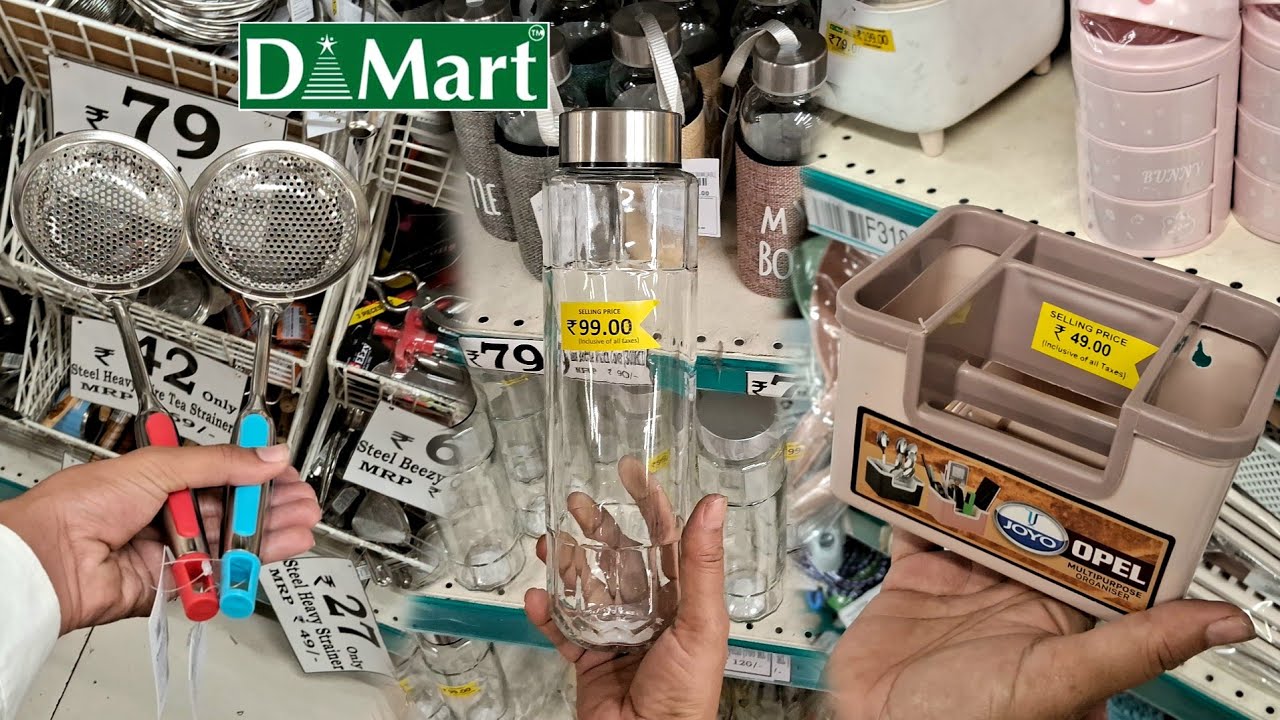 D MART All Latest kitchen products ! 🤩 STEELWARE / *ONLINE AVAILABLE* | dmart kitchen products