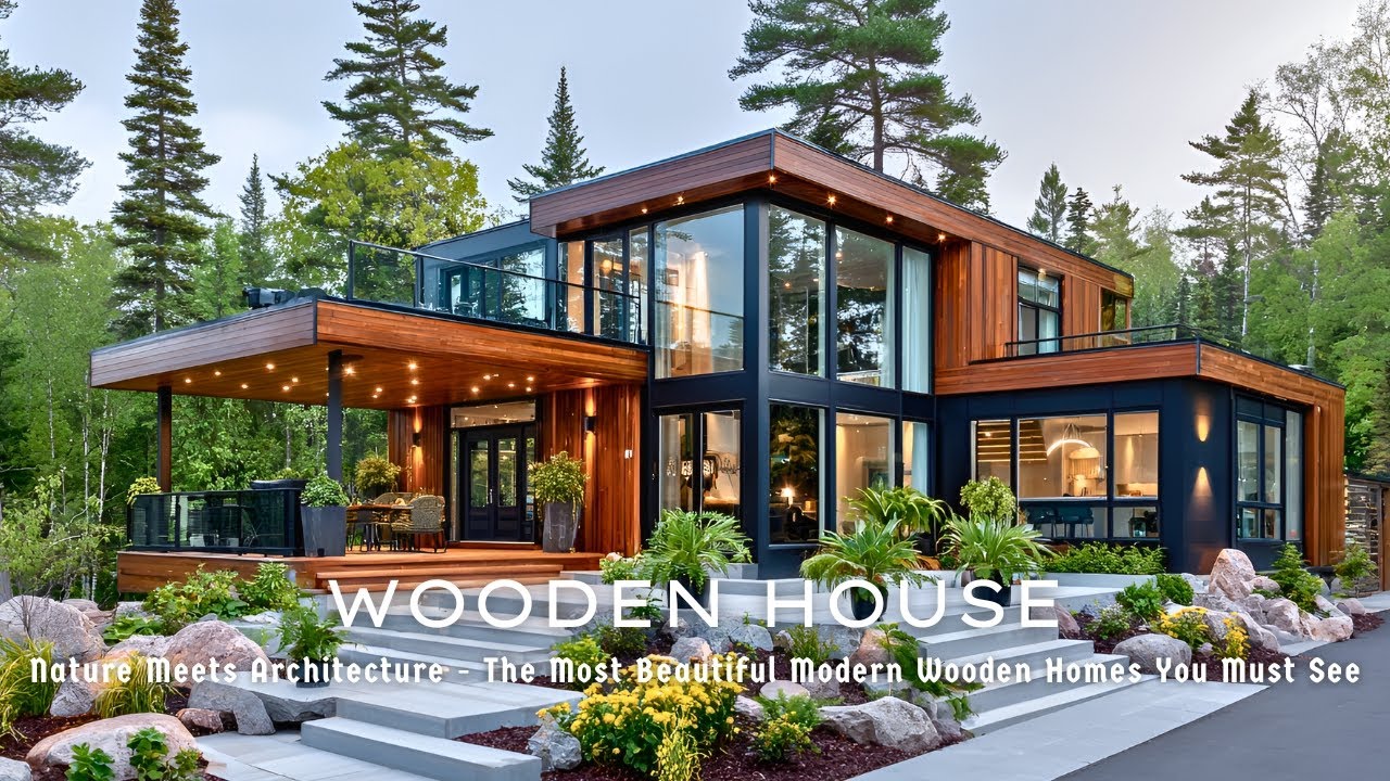Modern Timber House Design Ideas 2025 | Sustainable Luxury Living in Nature