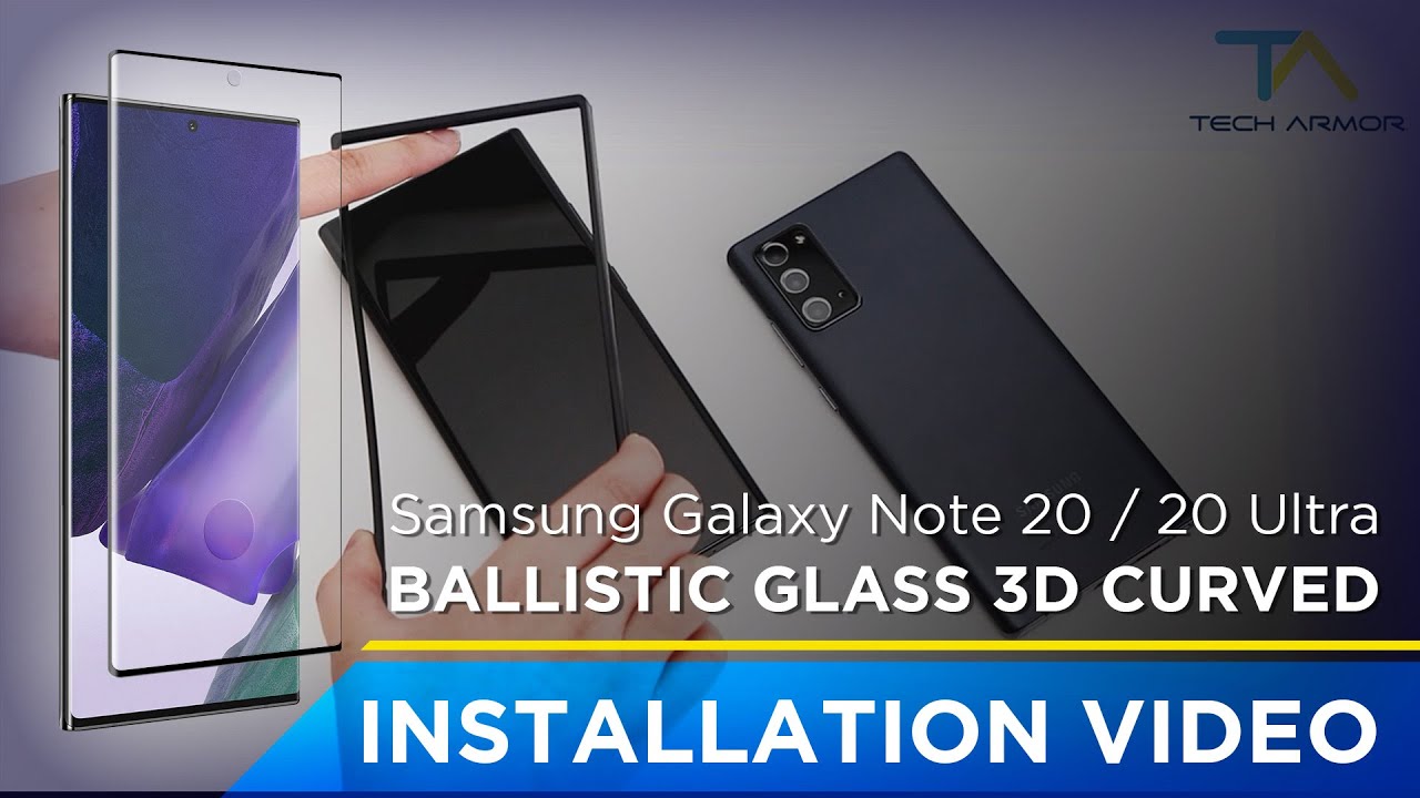 Tech Armor Installation Video for Samsung Note 20 and Note 20 Ultra