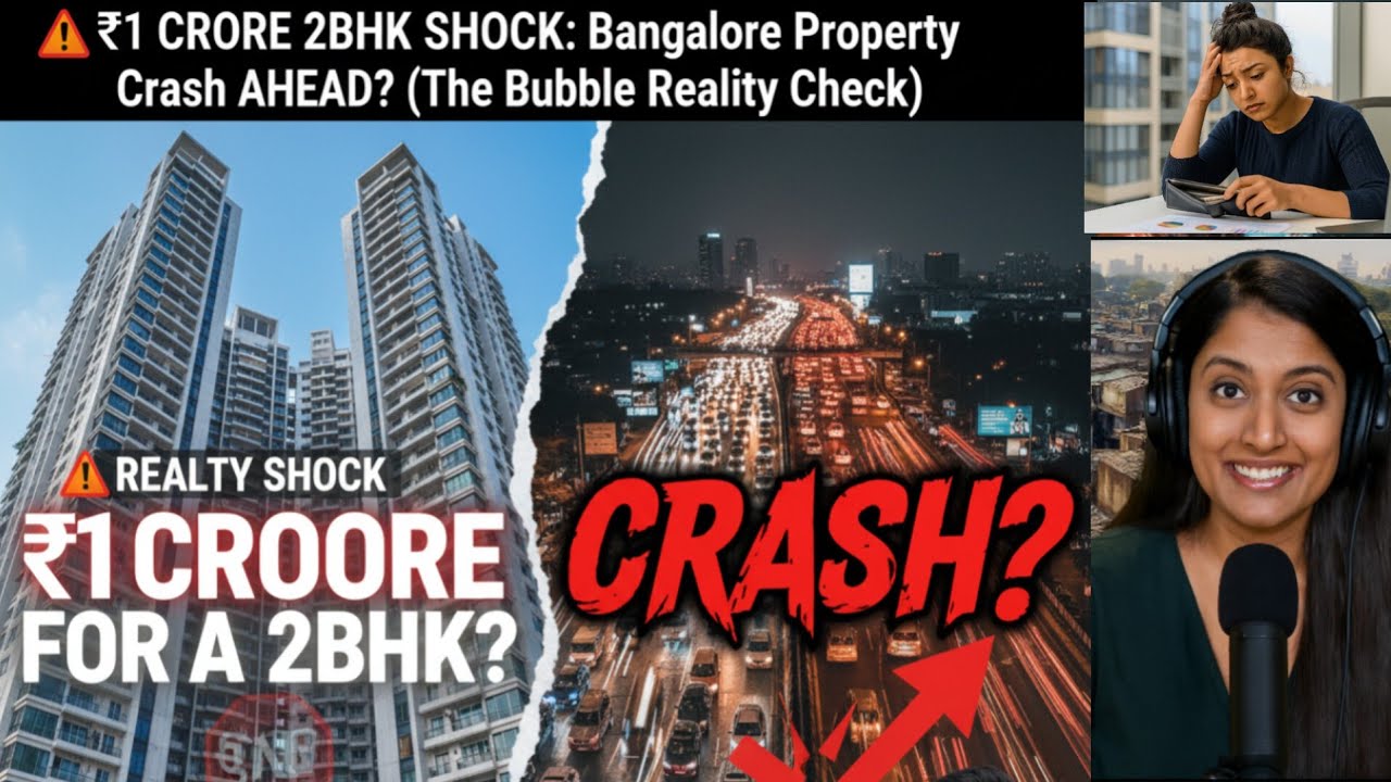 🚨 BANGALORE PROPERTY CRASH? The 1 Crore 2BHK Reality Check! (Is it a Bubble?)