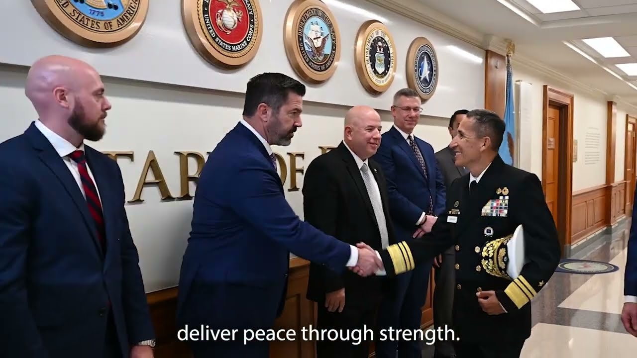 Pentagon visit by El Salvador MoD René Francis Merino Monroy