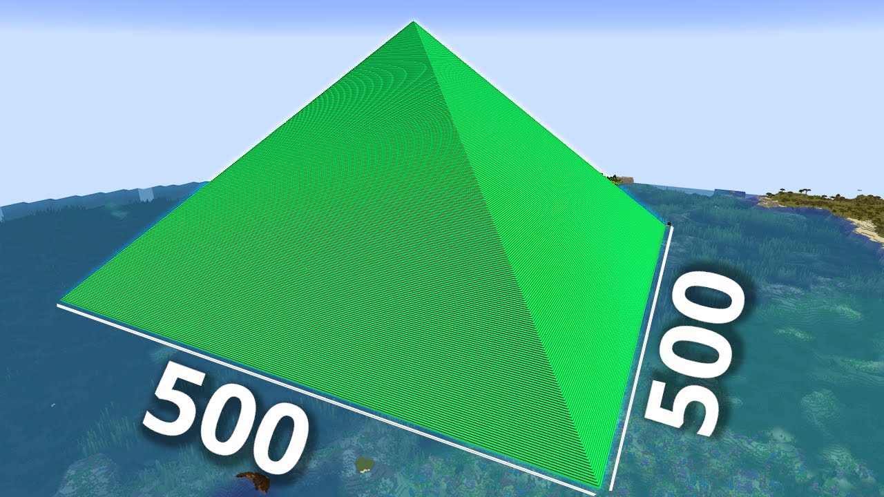 Я сделал огромный маяк, используя 520 000 блоков в Survival Minecraft.