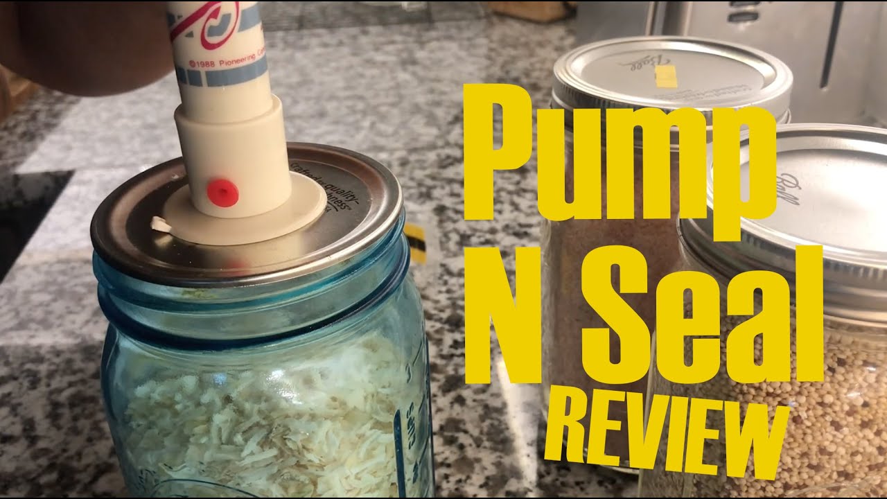 Review Pump-N-Seal Food Saver Home Sealing System. Vacuum Mason Jars, Ziploc Bags, Canning.