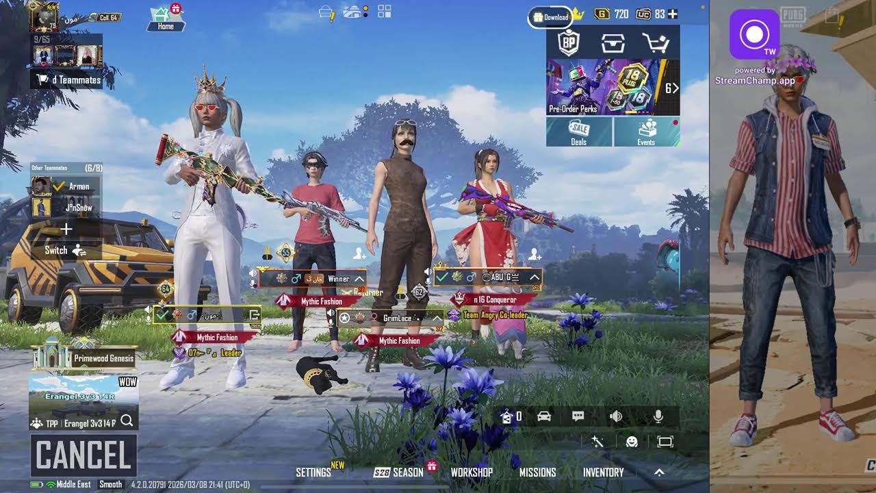 Broadcast powered by StreamChamp